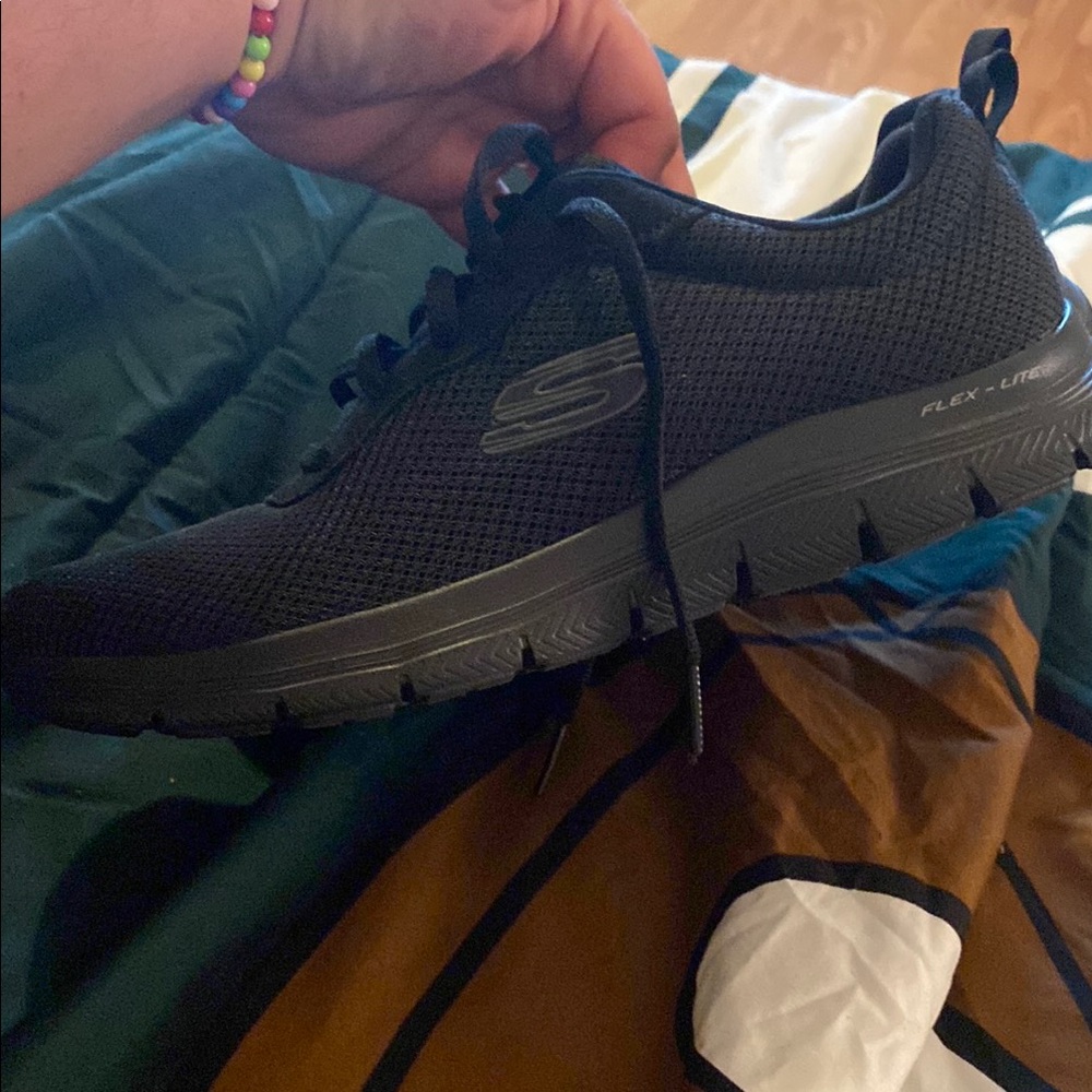 Skechers Men's Black Flex Lite Athletic Shoes